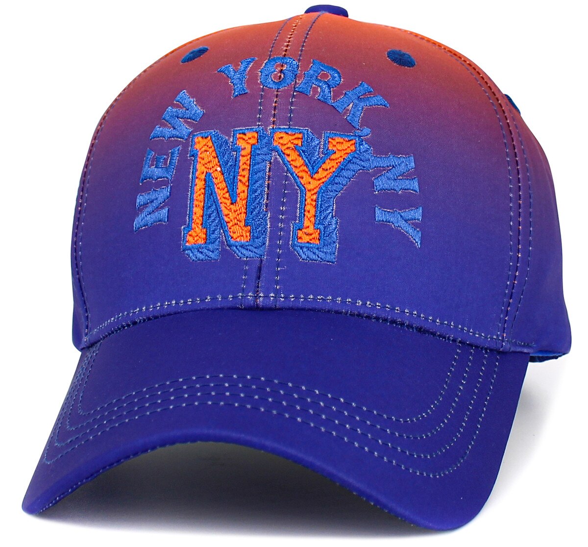 Orange Royal Blue New York, NY Vintage Cap Side View